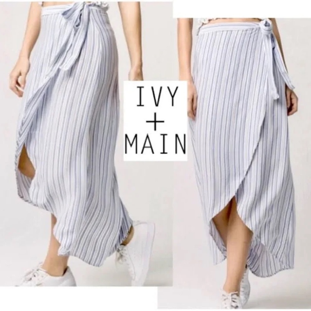 Blue Striped Women's Skirt